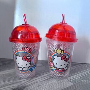 sanrio hello kitty valentines red plastic candy cups